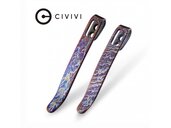 Civivi  Two Flamed Titanium Clips T002A - KNIFESTOCK