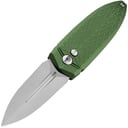 Bestech QUQU 14C28N Satin Aluminum Green Button Lock BG57B-2 - KNIFESTOCK