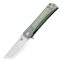 BESTech Kendo S35VN, Stonewash+Satin, Titanium, Green BT1903e - KNIFESTOCK