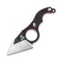 KUBEY Hippocam EDC nůž s pevnou čepelí Černá rukojeť G10 KU166A - KNIFESTOCK