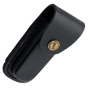 EKA 4&quot; Leather Sheath Black 20020 - KNIFESTOCK