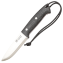 Joker Ranger Knife with Canvas Micarta Handle, Scandi Grind, 11 cm Blade with Firesteel CM143-P - KNIFESTOCK