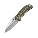 Sencut Hyrax Green / Ivory G10 Handle Satin Finished 9Cr18MoV BladeLiner Lock S - KNIFESTOCK