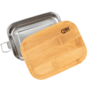 CJH Edelstahl Lunch Box S, Bambus-Deckel ART000067 - KNIFESTOCK