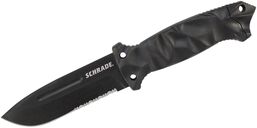 Schrade Lama Fissa, Acciaio ad Alto Tenore di Carbonio SK5, Lama Rivestita in Polvere Nera, Pomolo i - KNIFESTOCK