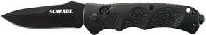 Schrade Negru Drop Point Oțel 4116, Blocare cu Buton, Siguranță pe Spatele Mânerului - KNIFESTOCK