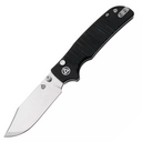 QSP Knife Kali, Button lock, 14C28N stonewashed, Black G10 QS159-B1 - KNIFESTOCK