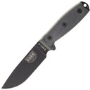 ESEE Knives ESEE-4P-MB-B Plain Edge, Black Sheath, MOLLE Back and Clip Plate - KNIFESTOCK