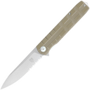CobraTec Kuzio G10 Tan Drop Serrated 01CT004 - KNIFESTOCK