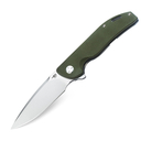 BESTech Bison D2, Stone Wash, Titanium and G10, Green BT1904C-1 - KNIFESTOCK