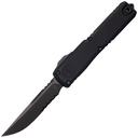 Microtech ULTRATECH ZBP S/E SHADOW DLC PARTIAL SERRATED DLC HARDWARE 1121-2DLCTSH - KNIFESTOCK