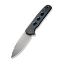 We Knife Shakan Black Titanium Handle With Blue Anodized Holes on Presentation Handle WE20052B-1 - KNIFESTOCK