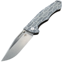 Bestech KEEN II S35VN, Stone Wash +Satin, Black white G10+Titanium, Black+White BT2301C - KNIFESTOCK