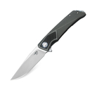 BESTECH SKY HAWK CPM-S35VN, Bead Blast+Satin, Titanium+CarbonFiber inlayed, Gray BT1804a - KNIFESTOCK