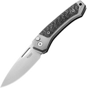 LionSteel Twain CPM MagnaCut Satin, Gray Titanium / Carbon Fiber Handles TW GY CF - KNIFESTOCK