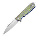 Artisan Littoral S35VN/Titanium Blue 1703G-BU02 - KNIFESTOCK