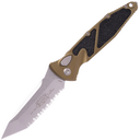 Microtech SOCOM ELITE AUTO T/E STONEWASH FULL SERRATE OD GREEN 161A-12OD - KNIFESTOCK