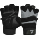 RDX GYM GLOVE LEATHER S15 GRAY XXXL - KNIFESTOCK