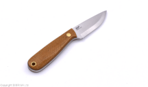 Brisa Necker 70-Mustard micarta 12C27 Scandi Sheath Multicarry 70 BRS-001-9826-1548 - KNIFESTOCK