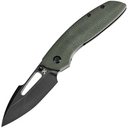 KANSEPT Link Blackwash CPM 20CV 0.137''/3.5mm Green Micarta + Blackwash Titanium K1068A1 - KNIFESTOCK