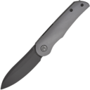Petrified Fish PFE16 El Camino Black Stonewashed N690 Hard anodizing Gray Aluminum PFE16GAADW - KNIFESTOCK