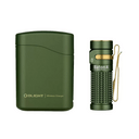 Olight Baton 4 Premium Edition Flashlight with Wireless Charging Case (OD Green, 1300 Lumens) - KNIFESTOCK