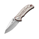 Sencut Hyrax Ivory / Red G10 Handle Satin Finished 9Cr18MoV BladeLiner Lock S23 - KNIFESTOCK