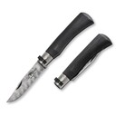 Old Bear BLACK LAMINATED handle, satined stainless DAMASCUS DS93X blade (&quot;L&quot; size) 9305/21_MNK - KNIFESTOCK