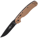 Ontario RAT IA Linerlock A/O Tan ON8871TN - KNIFESTOCK