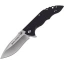 Real Steel E77 černý, satén 5112 - KNIFESTOCK