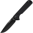 Sencut Aetheris Black Canvas Micarta HandleBlack 9Cr18MoV BladeLiner Lock - KNIFESTOCK