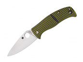 Spyderco Caribbean G-10 Yellow/BlackLC200N /Leaf Shape C217GP - KNIFESTOCK