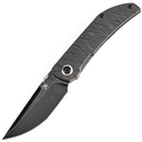 KANSEPT Tarkin  Blackwash CPM 20CV 0.118&#039;&#039;/3.0mm Tiger Stripe Flamed Titanium K1078A7 - KNIFESTOCK