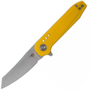 BESTECH Syntax 14C28N, Stone Wash+Satin, Yellow G10 BG40b - KNIFESTOCK