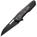 We Knife FalcariaBlack Titanium Handle With Copper Foil Carbon Fiber InlayBlack - KNIFESTOCK