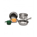 Mil-Tec ENSEMBLE DE CUISSON 2 PERSONNES alu poli 14642000 - KNIFESTOCK