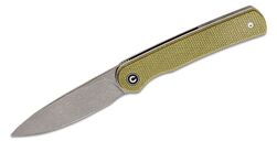 CIVIVI Stylum Front Flipper Olijf Micarta Grijs Stonewashed C20010B-B - KNIFESTOCK