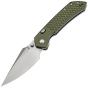 Tenable Knives Fenrir Stonewashed Nitro V,Green Anodized Aluminum+  Fishscale B1034H7 - KNIFESTOCK