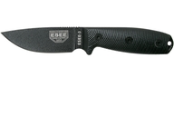 ESEE Knives Model 3 Black Blade 3D Black G10 survival knife 3PMB-001 black sheath + belt clip 3PMB-0 - KNIFESTOCK