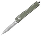 MICROTECH UTX-70 D/E Stonewash Standard Distressed OD Green 147-10DOD - KNIFESTOCK