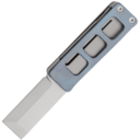 Petrified Fish PFE09 Cash Satin 14C28N Blue Titanium PFE09BS - KNIFESTOCK