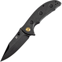 KANSEPT Rei Black Stonewashed CPM-20CV Black Stonewashed Titanium Handles K1061A1 - KNIFESTOCK