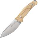 Viper NORDLYS Drop Point Satin N690Co, Nautral Olive Wood, Leather Sheath VT4046UL - KNIFESTOCK