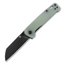QSP Knife Penguin, Black Stonewash D2 Blade, Jade G10 Handle QS130-W - KNIFESTOCK