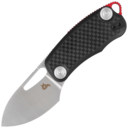 Black Fox NIX FOLDING KNIFE,SATIN BLD STAINLESS STEEL D2,CARBON FIBER HANDLE - CERAMIC BALL-BEARINGS - KNIFESTOCK