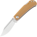 Kansept Wedge (Back Lock) 154CM Yellowish-Brown G10 T2026B9 - KNIFESTOCK