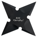 United Cutlery HONSHU LG 7 1/8&quot; SLEEK BLACK THROWING STAR 1065 UC3178 - KNIFESTOCK