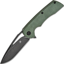 Kansept Kryo Black Stonewashed 12C28N Green Micarta T1001M2 - KNIFESTOCK