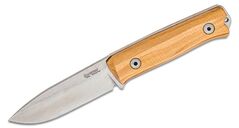 Lionsteel Fixed Blade Sleipner Steel stone washed, OLIVE wood handle, leather sheath B40 UL - KNIFESTOCK