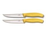 Victorinox nôž na steak 2ks blister žlté 6.7936.12L8B - KNIFESTOCK